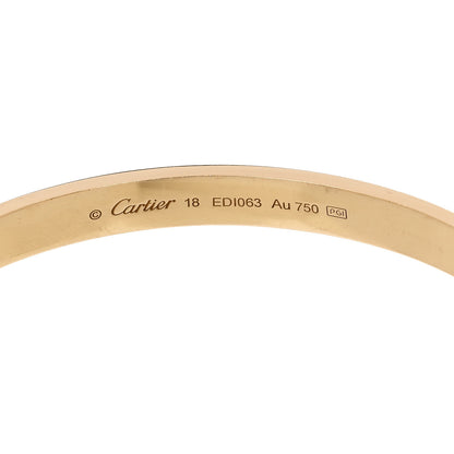 Cartier 18K Yellow Gold LOVE Cuff Bracelet 18 3 of 3