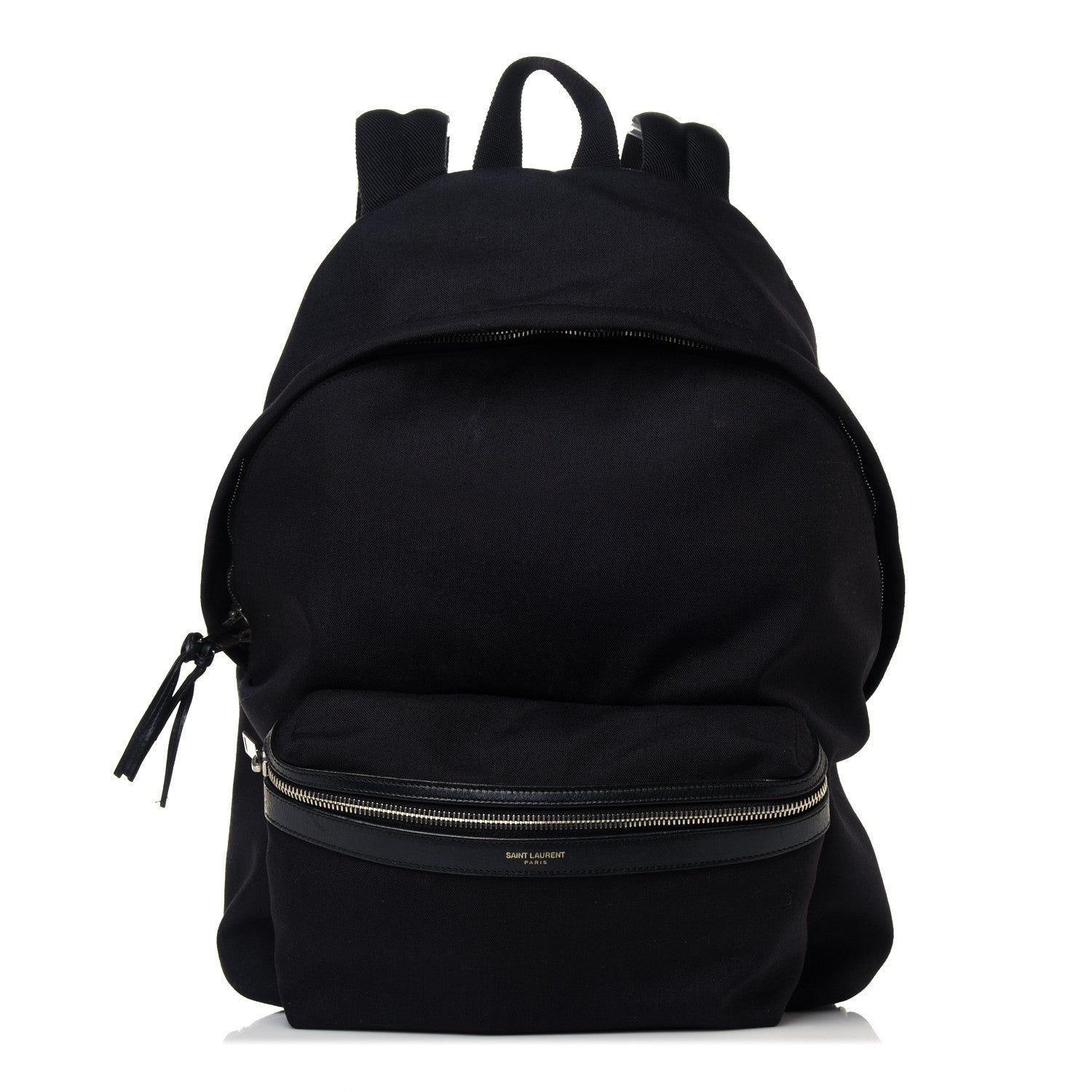 Saint Laurent Canvas City Backpack Black 1 of 12