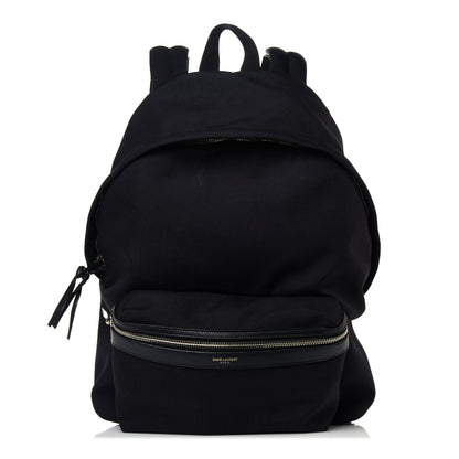 Saint Laurent Canvas City Backpack Black 1 of 12