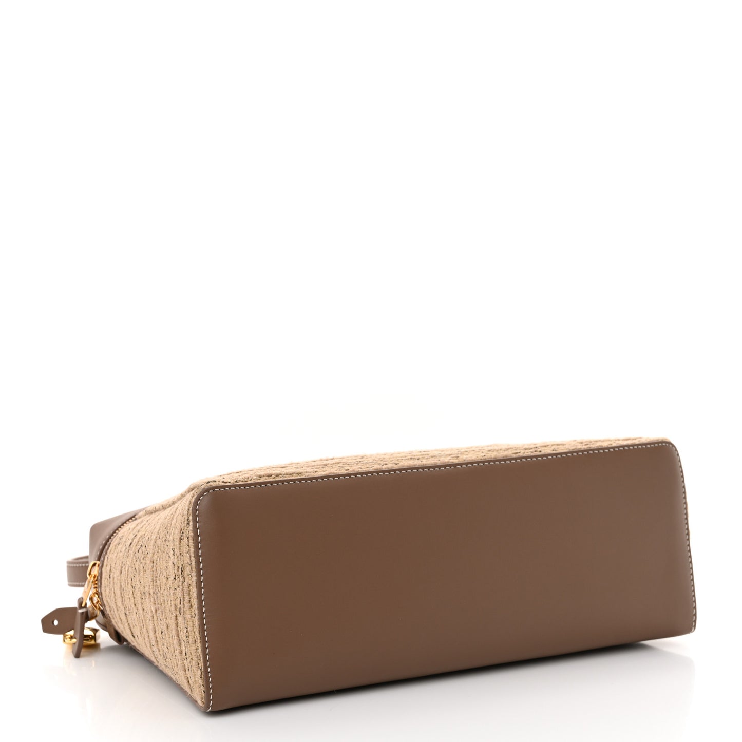 Calfskin Cotton Linen L27 Extra Pocket Bag Natural Light Beige