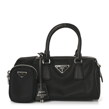 Prada Nylon Saffiano Re-Edition 2005 Top Handle Crossbody Bag Black 1 of 8