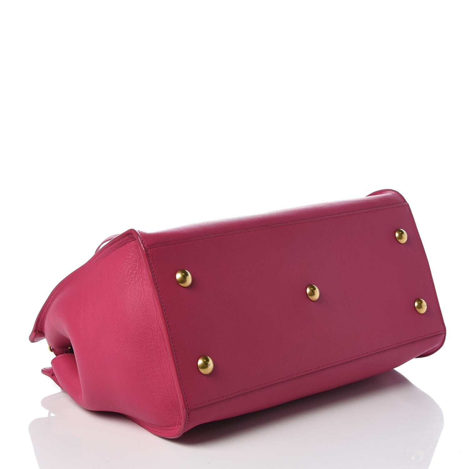 Saint Laurent Calfskin Small Classic Y Cabas Fuchsia 4 of 7