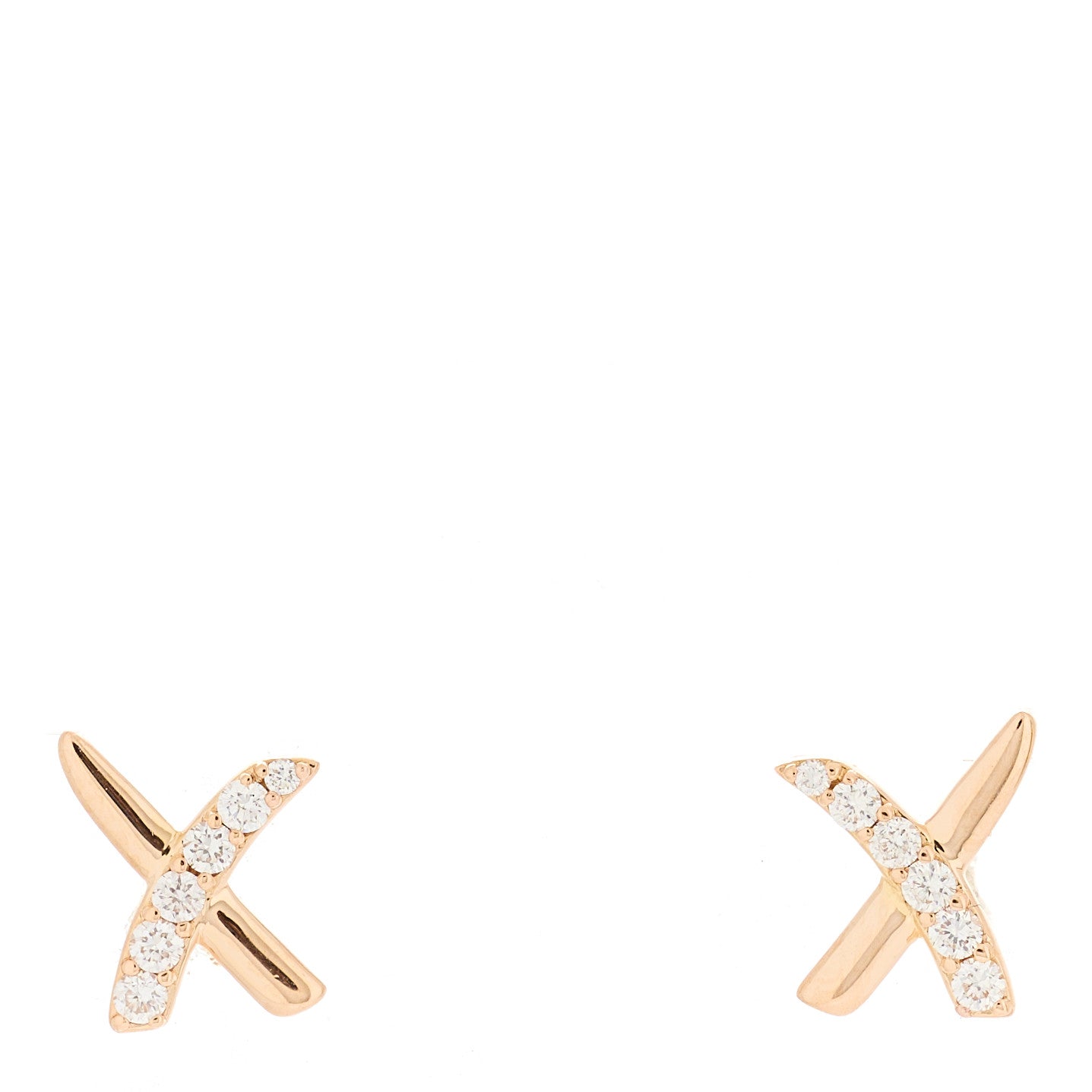 18K Rose Gold Diamond Paloma Picasso X Graffiti Earrings