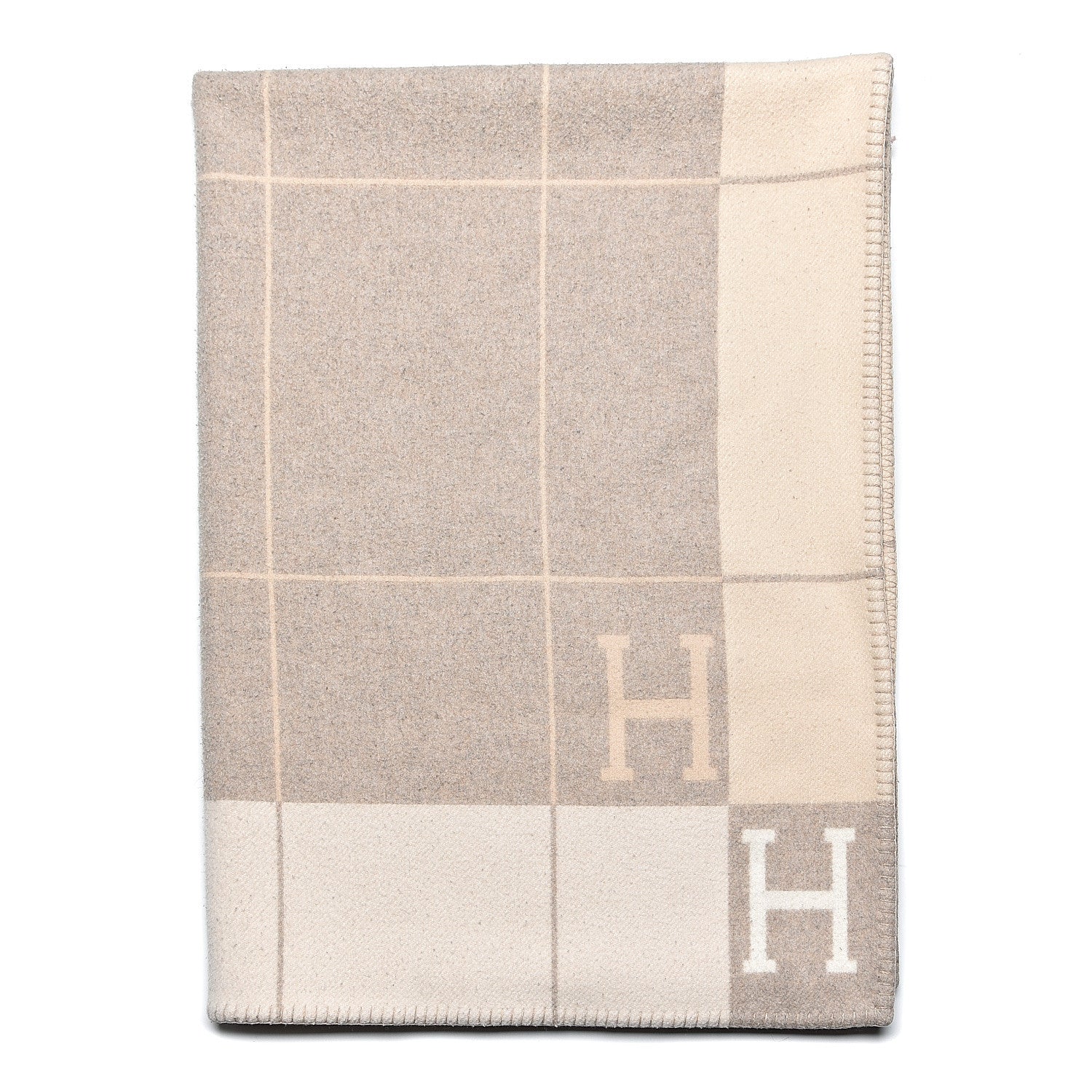 Hermes Wool Cashmere Avalon III Blanket Coco Camomille 3 of 5