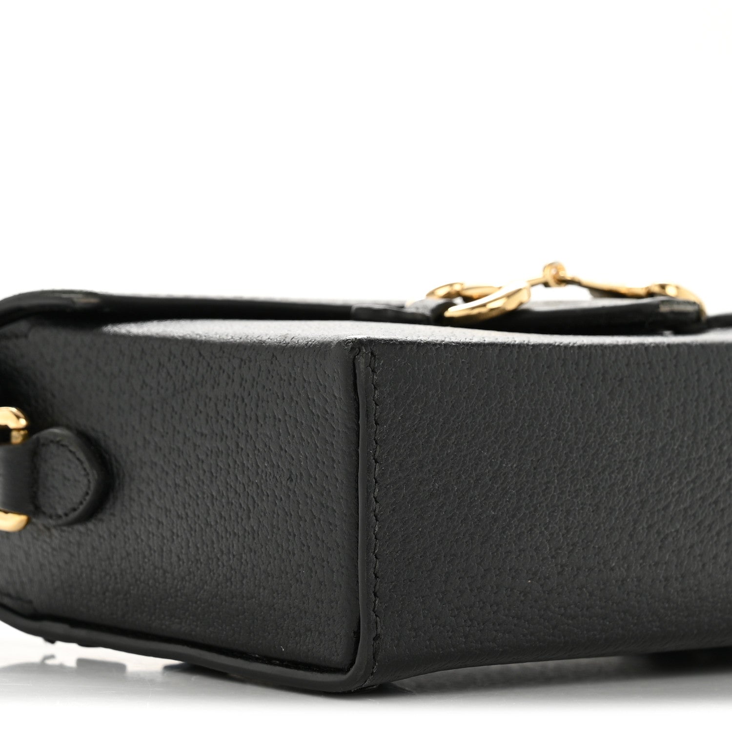 Gucci Calfskin Horsebit 1955 Shoulder Bag Black 9 of 17