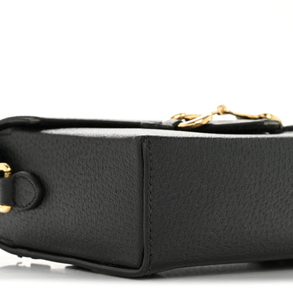 Gucci Calfskin Horsebit 1955 Shoulder Bag Black 9 of 17
