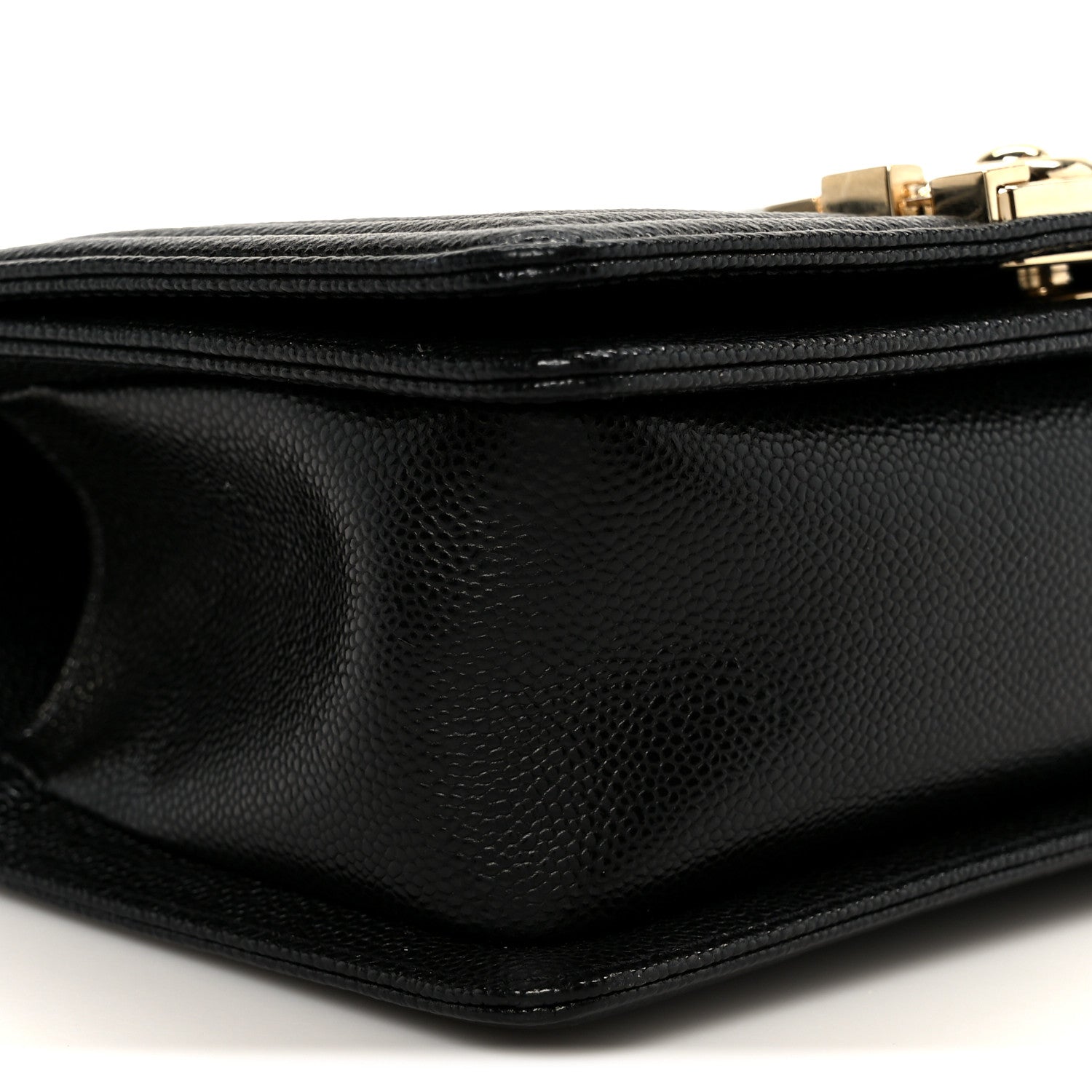 Chanel Caviar Chevron Quilted Small Boy Flap Black 9 of 11