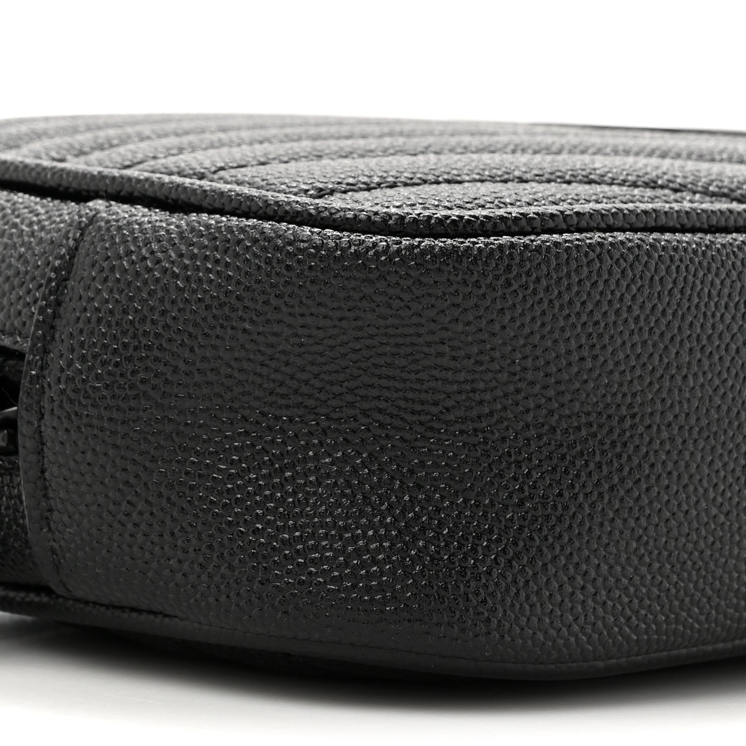 Saint Laurent Grain De Poudre Matelasse Monochrome Monogram Mini Lou Camera Bag Black 9 of 9