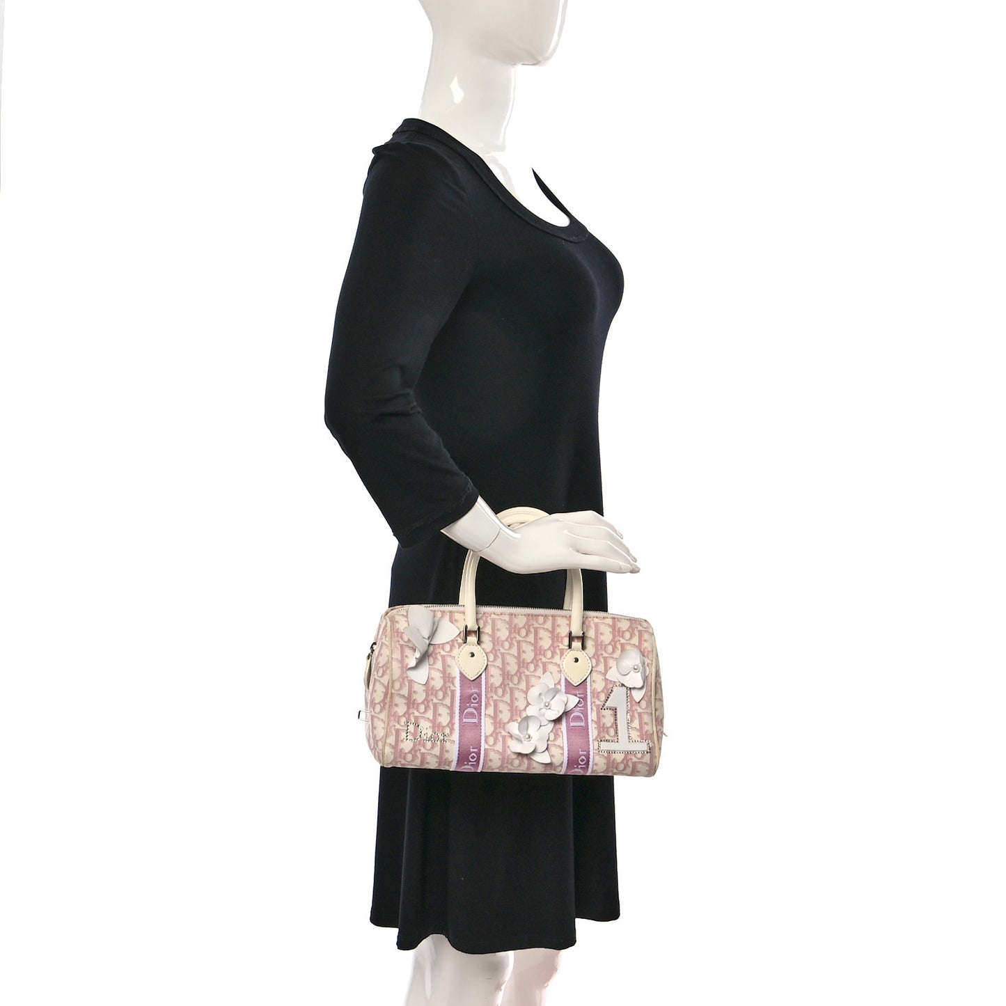 Monogram Girly Boston Pink