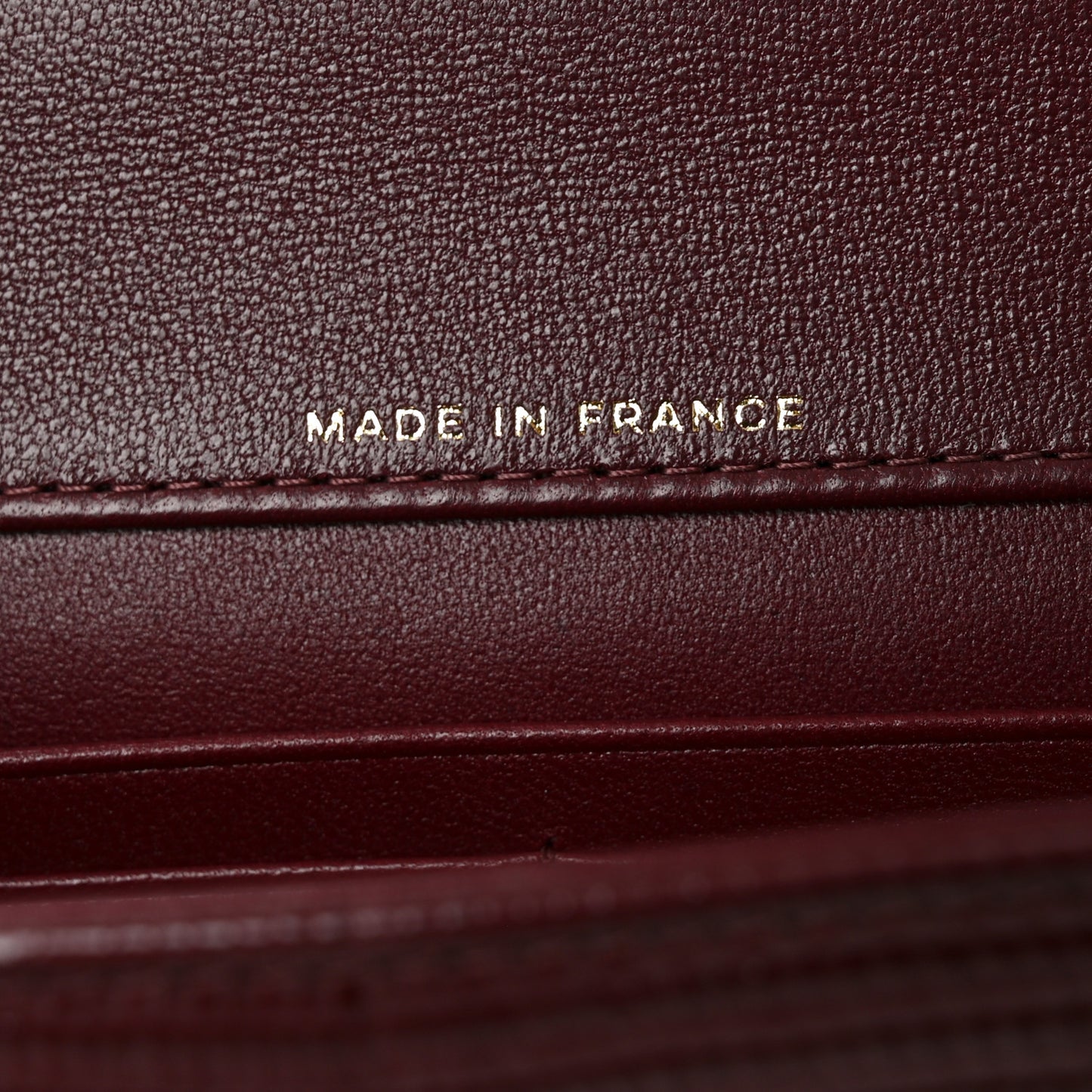 Calfskin Lizard Embossed Clutch With Chain  Bordeaux