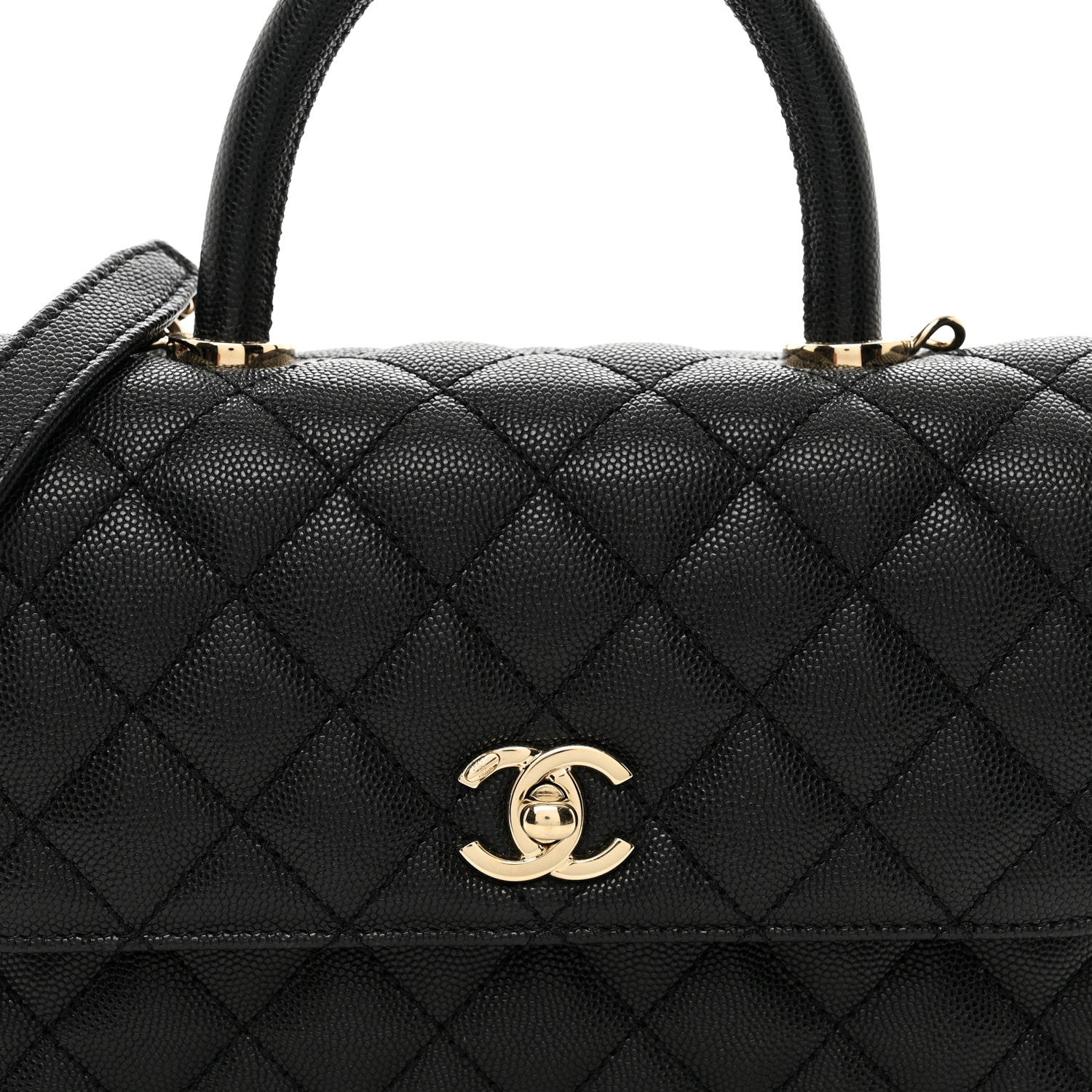 Chanel Caviar Quilted Mini Coco Handle Flap Black 5 of 10