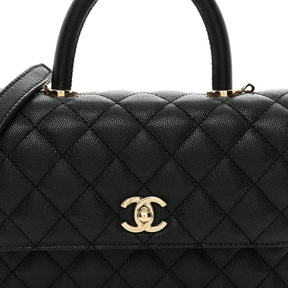 Chanel Caviar Quilted Mini Coco Handle Flap Black 5 of 10