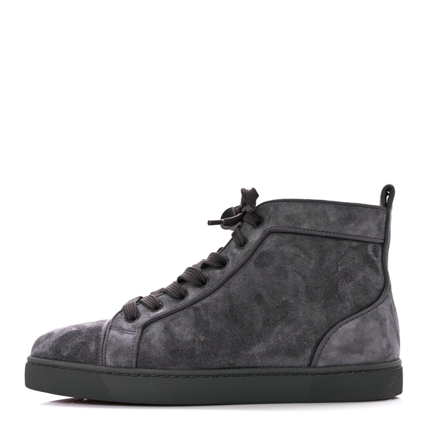 Veau Velours Louis Orlato High Top Sneakers 40 Grey