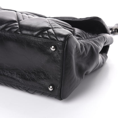 Chanel Lambskin In and Out XL Maxi Flap Black 10 of 11
