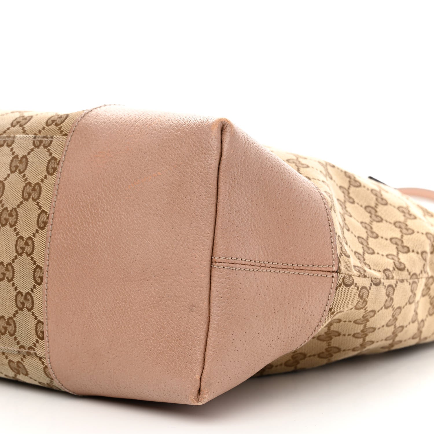 Gucci Monogram Large Bree Foldover Tote Beige Soft Pink 11 of 14