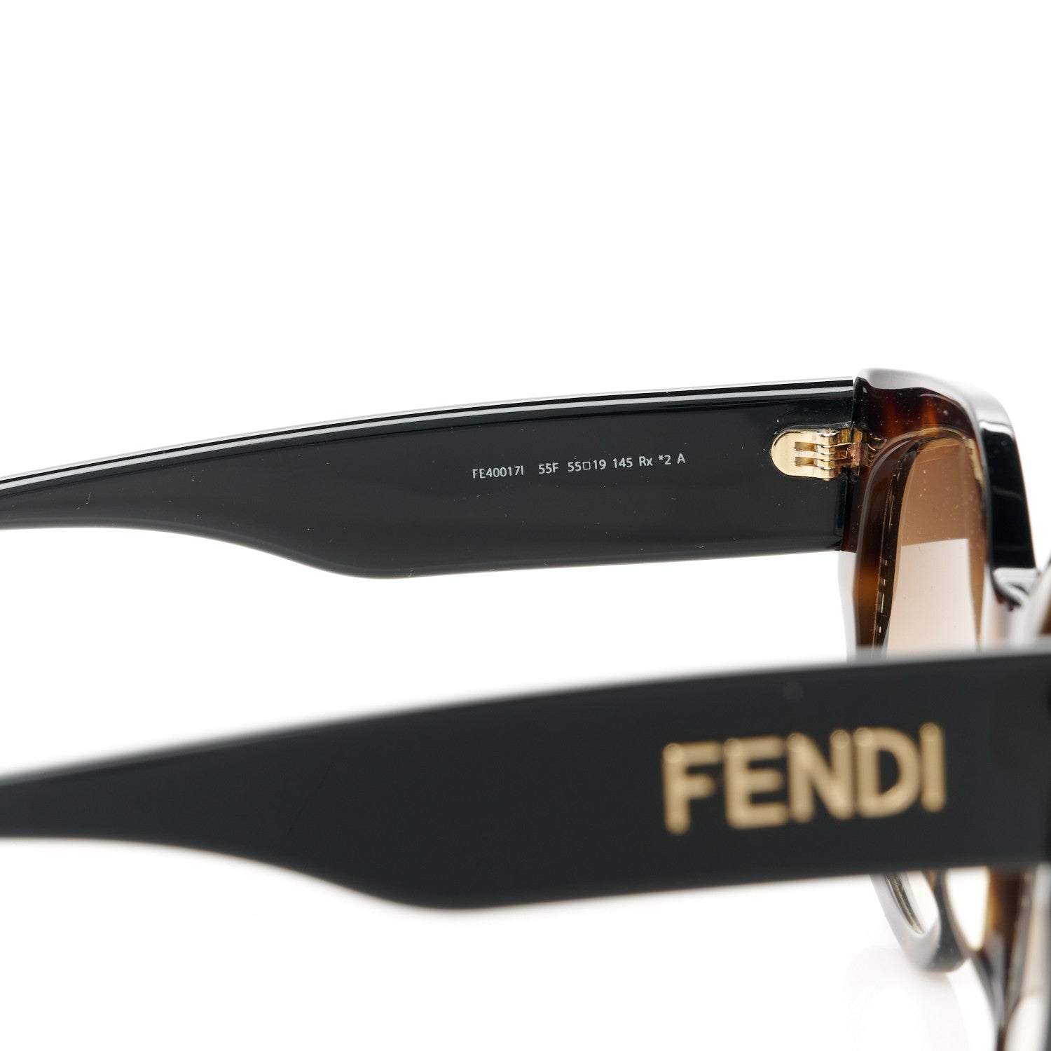 Fendi Acetate FF Fendi Butterfly Sunglasses FE40017I Havana 5 of 8
