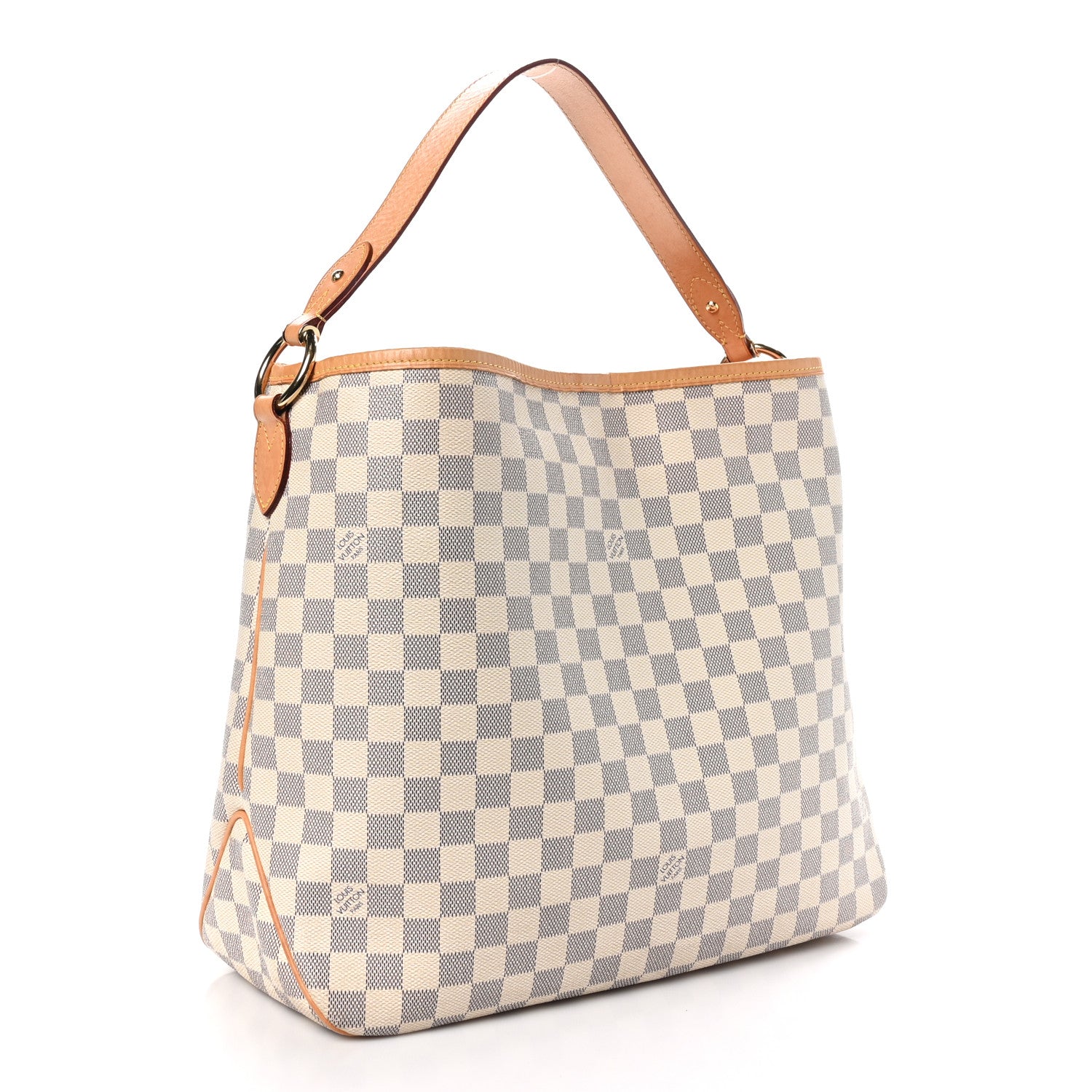 Louis Vuitton Damier Azur Delightful MM Rose Ballerine 3 of 10