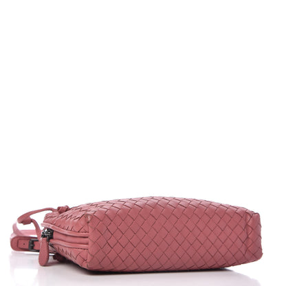 Bottega Veneta Nappa Intrecciato Nodini Crossbody Messenger Rose Pink 4 of 11