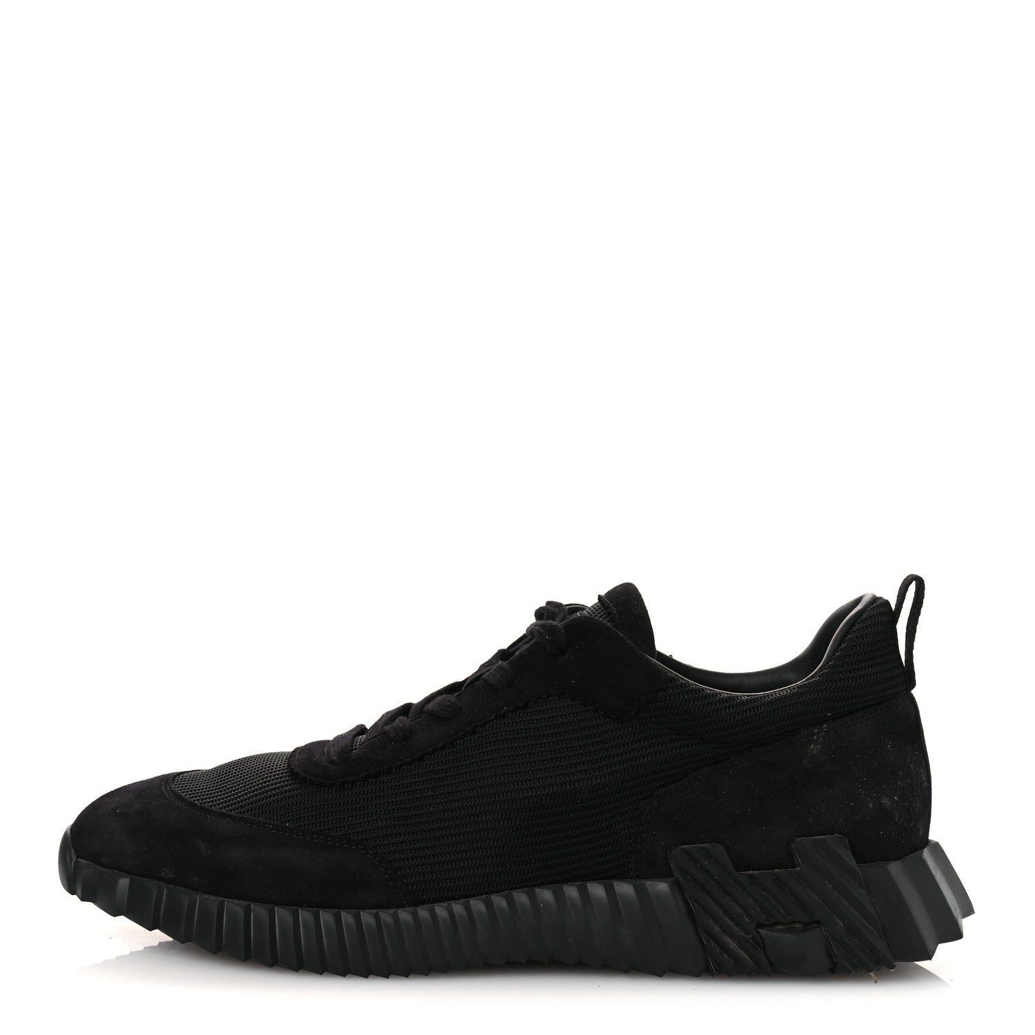 Hermes Technical Mesh Suede Goatskin Bouncing Sneakers 43 Black 1 of 13