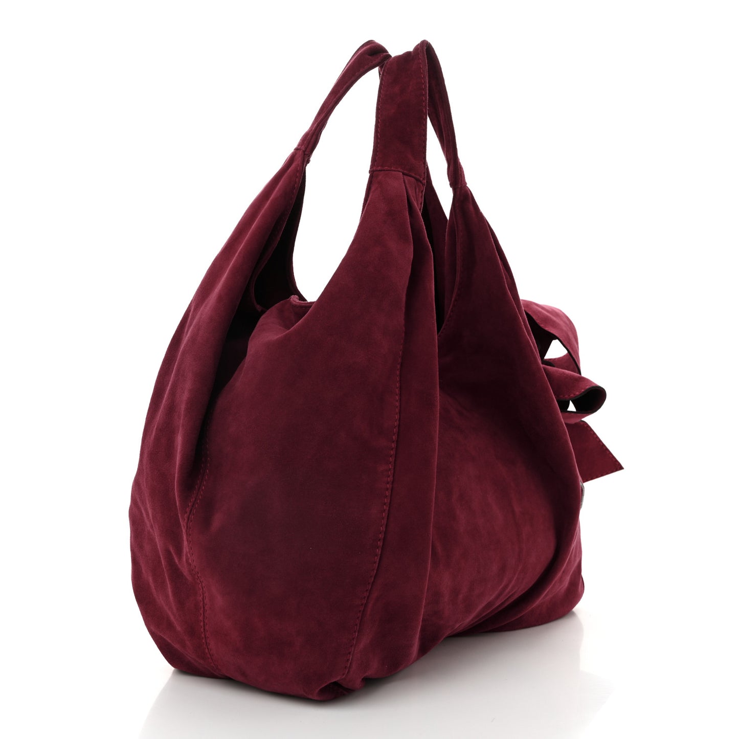 Suede Large Nuage Bow Hobo Fusion
