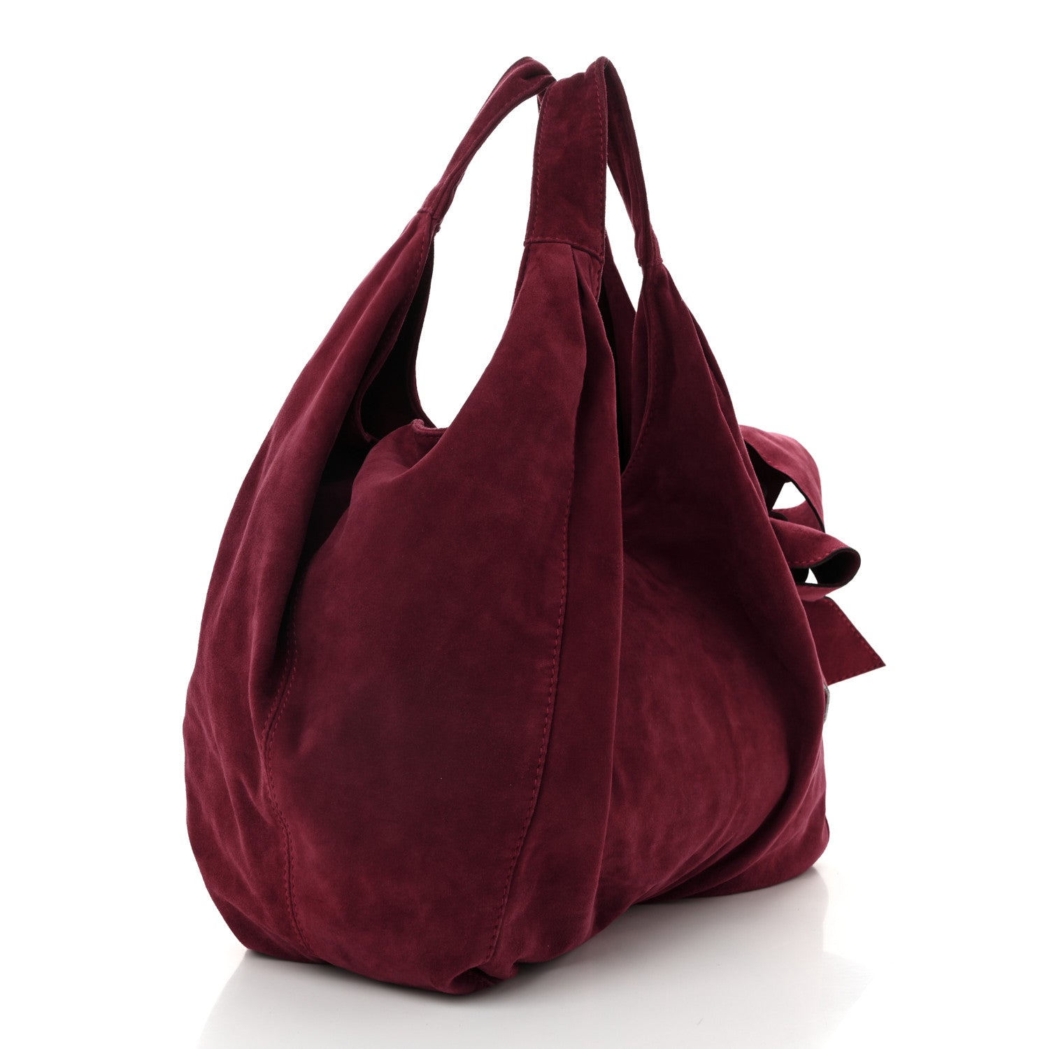 Valentino Garavani Suede Large Nuage Bow Hobo Fusion 3 of 11