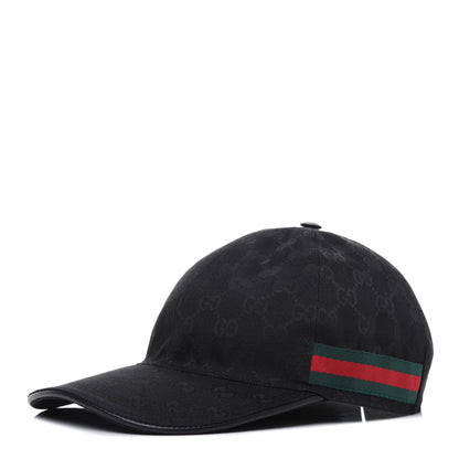 Gucci Monogram Web Baseball Hat M Black 1 of 8