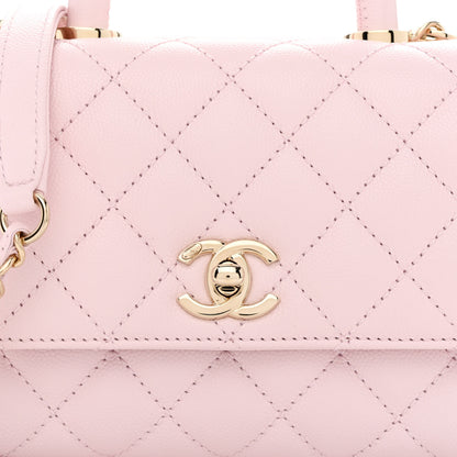 Chanel Caviar Quilted Extra Mini Coco Handle Flap Light Pink 8 of 11