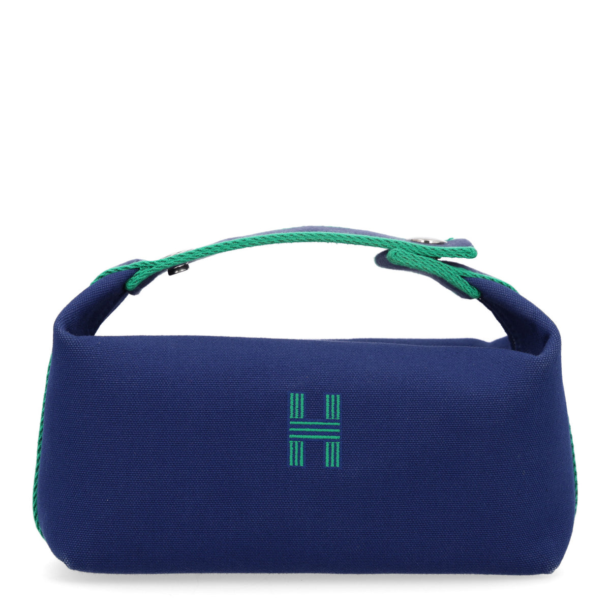 Hermes Canvas Small Bride-A-Brac Pouch Marine 1 of 10