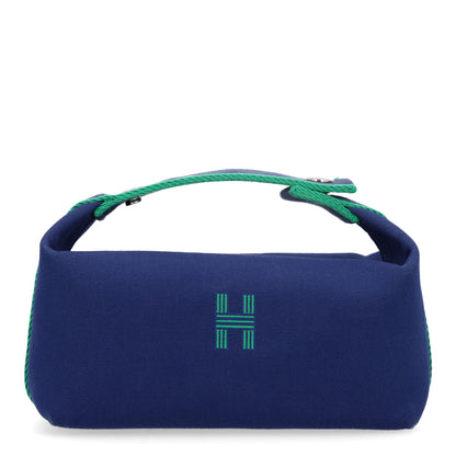 Hermes Canvas Small Bride-A-Brac Pouch Marine 1 of 10
