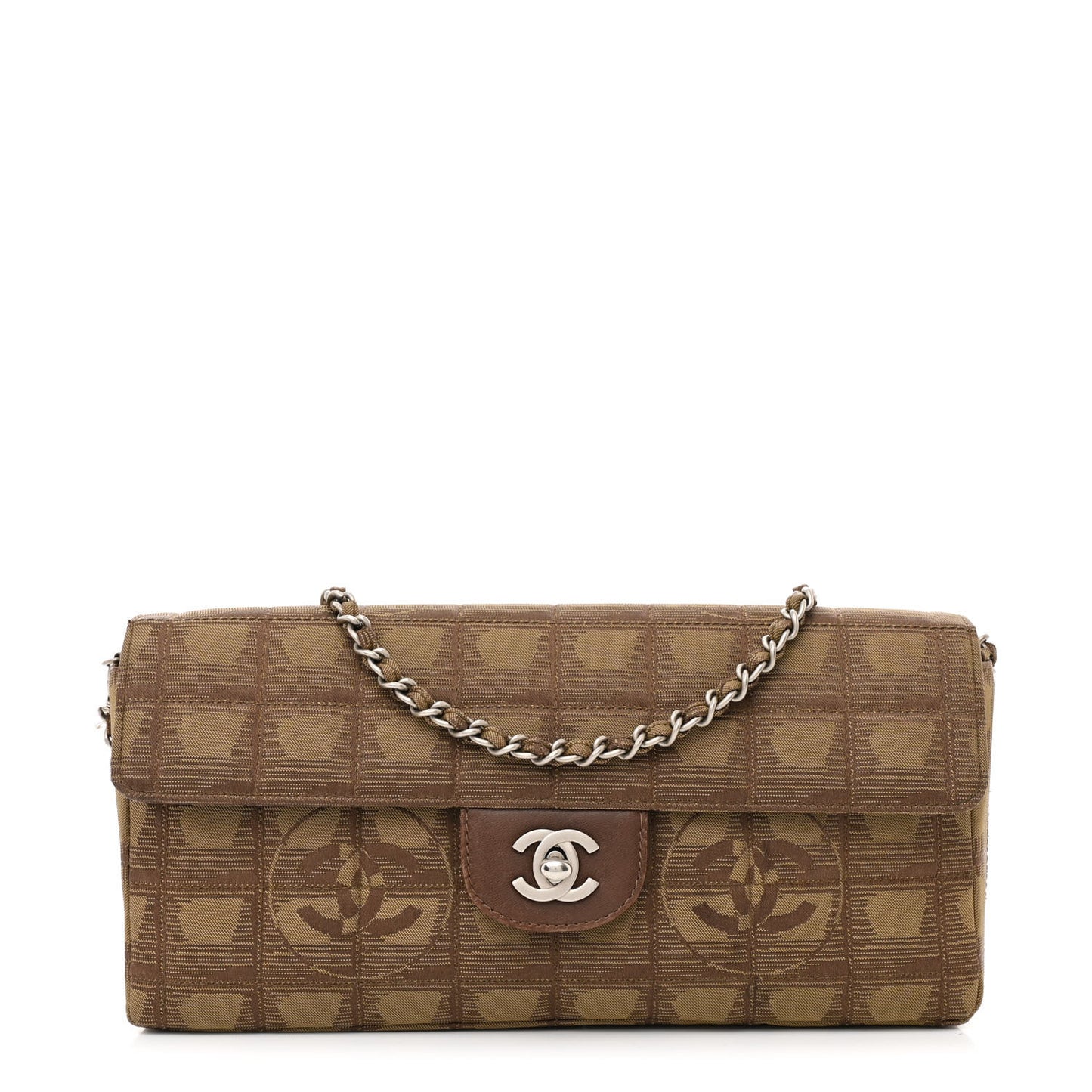 Nylon Travel East West Flap Brown