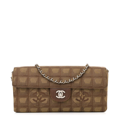 Chanel Nylon Travel East West Flap Brown 1 of 17