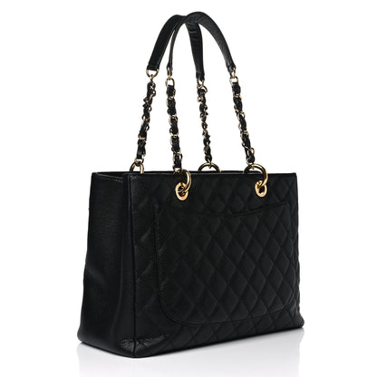 Chanel Caviar Quilted Grand Shopping Tote GST Black 2 of 13