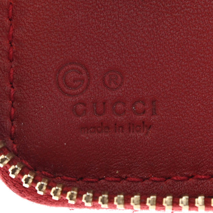 Gucci Guccissima Signature Travel Document Case Hibiscus Red 6 of 8
