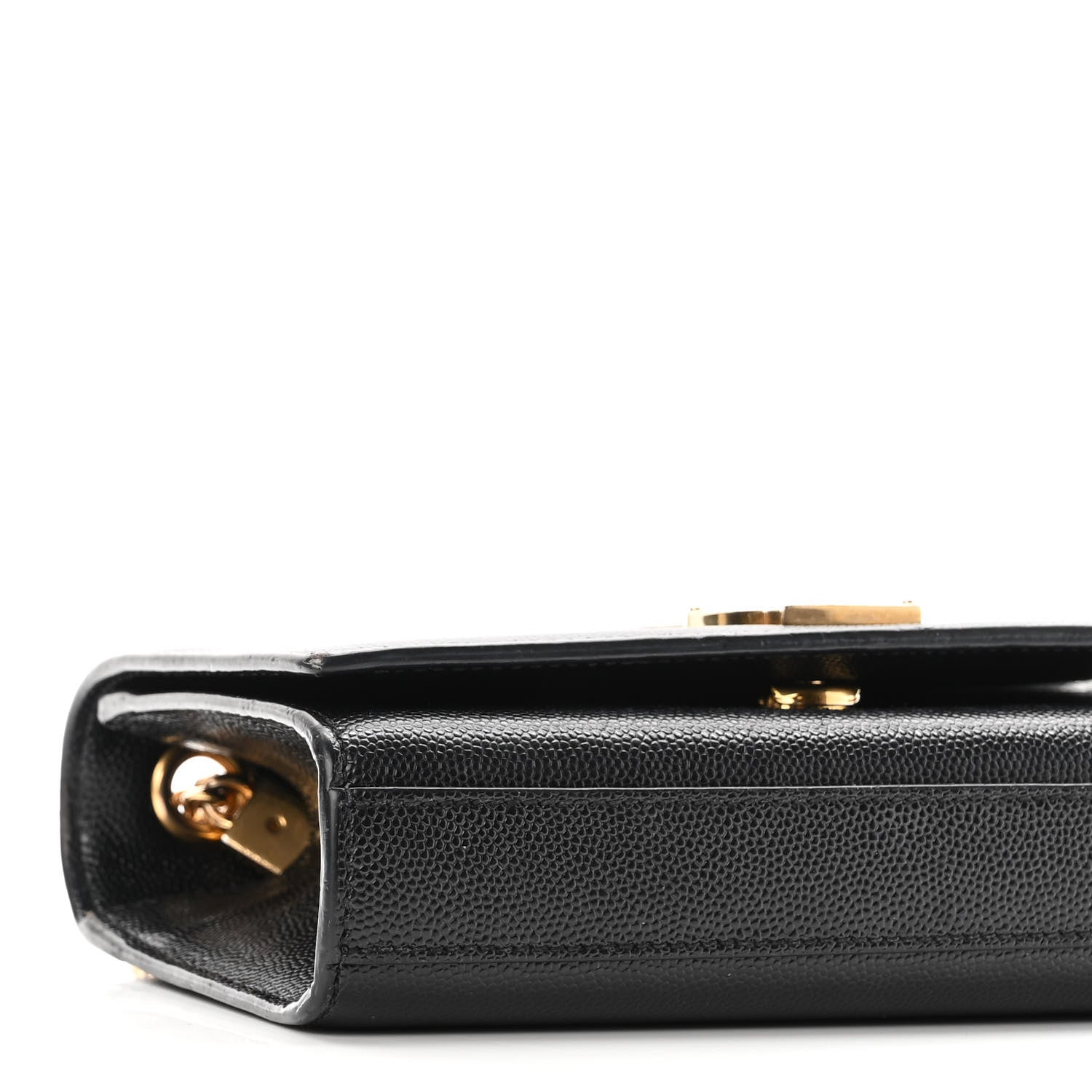 Saint Laurent Grain De Poudre Small Monogram Kate Satchel Black 7 of 9