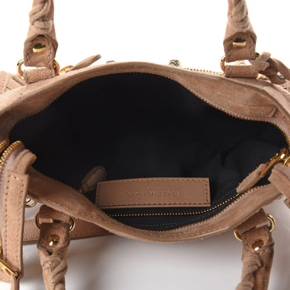 Balenciaga Suede Giant 12 Gold Hardware Mini City Beige 4 of 9