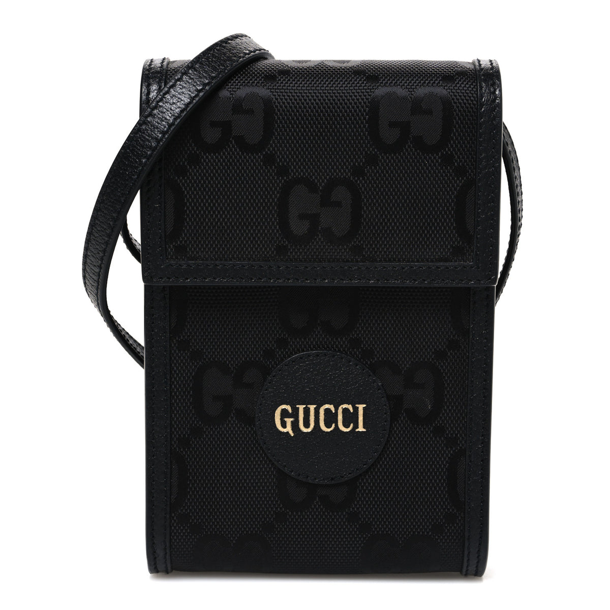 Econyl Nylon Monogram Off The Grid Crossbody Bag Black