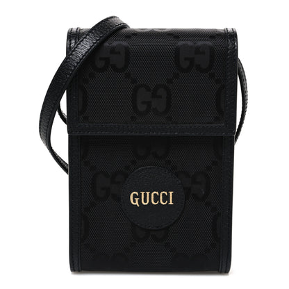 Gucci Econyl Nylon Monogram Off The Grid Crossbody Bag Black 1 of 11