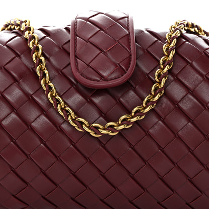 Bottega Veneta Nappa Intrecciato Teen The Lauren 1980 Clutch With Chain Barolo 8 of 11