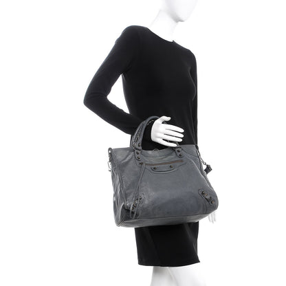 Balenciaga Agneau Classic Hardware Velo Gris Tarmac 3 of 12