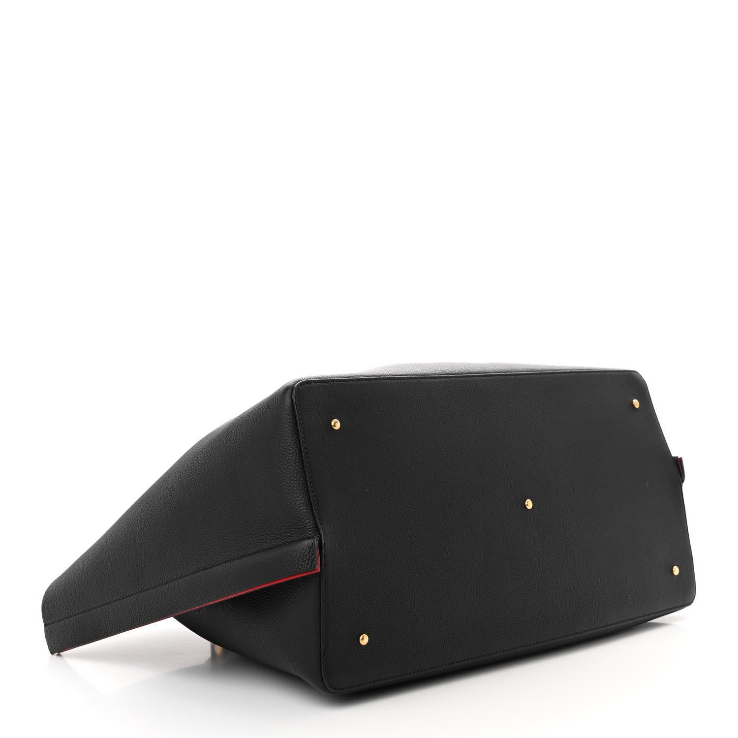 Valentino Garavani Grainy Calfskin Large VLogo Escape Shopper Black 5 of 11