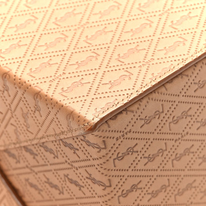 Saint Laurent Calfskin Monogram Take Away Box Dusty Vintage Brown Gold 11 of 11