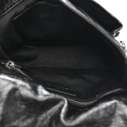 Saint Laurent Crinkled Calfskin Matelasse Monogram Medium Niki Chain Satchel Black 5 of 12