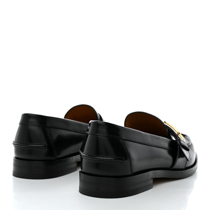 Gucci Calfskin Mens Interlocking G Loafers 10 Black 4 of 9