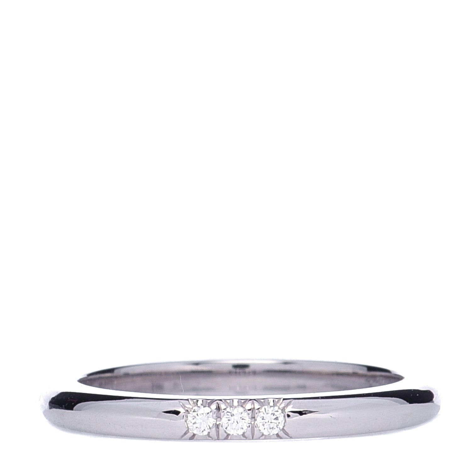 Tiffany Platinum Diamond 2mm Classic Wedding Band Ring 47 4 1 of 6