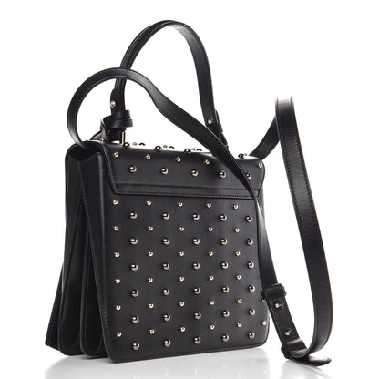 Versace Nappa Studded Medium DV ONE Satchel Black 3 of 10