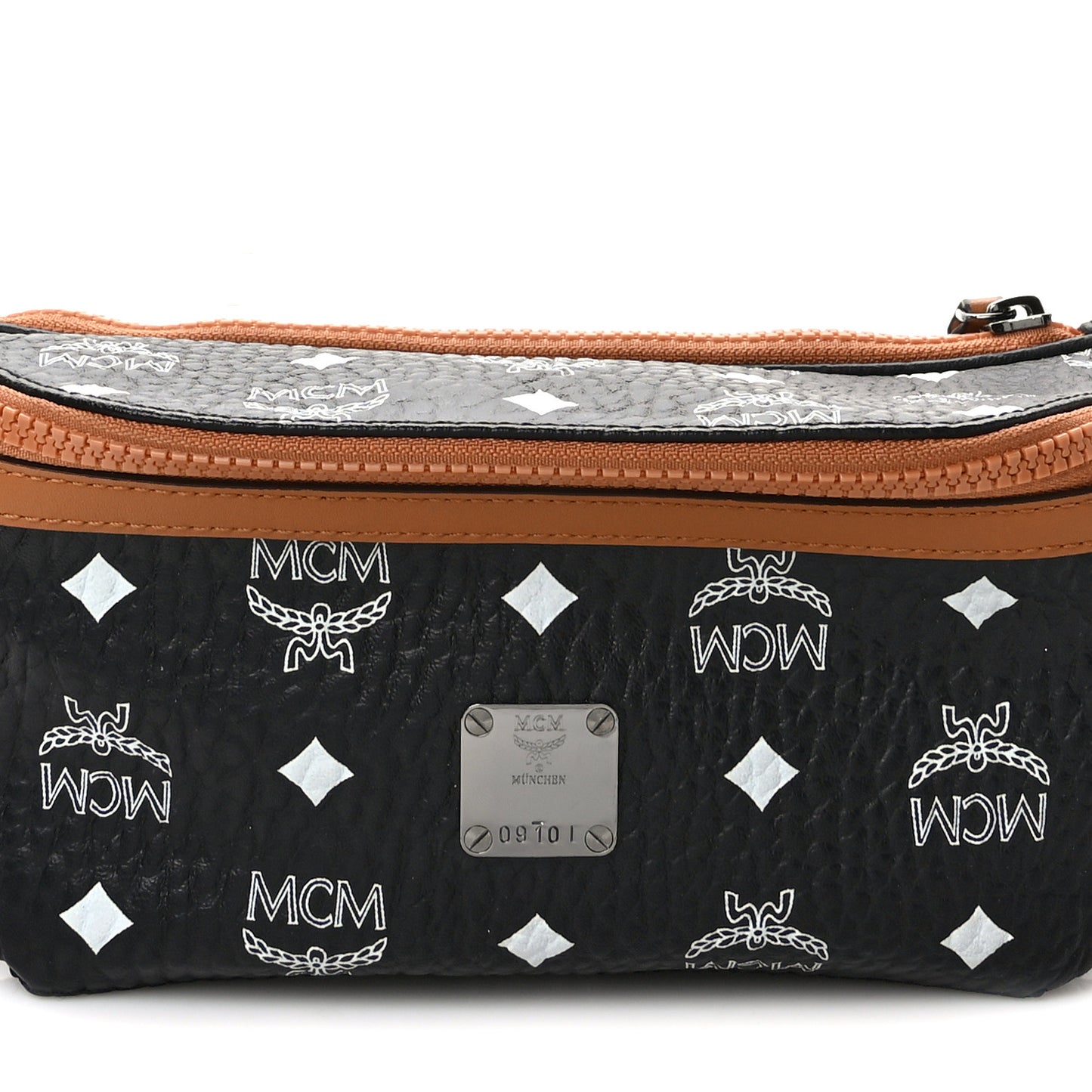 Visetos Small Fusten Belt Bag Black Cognac