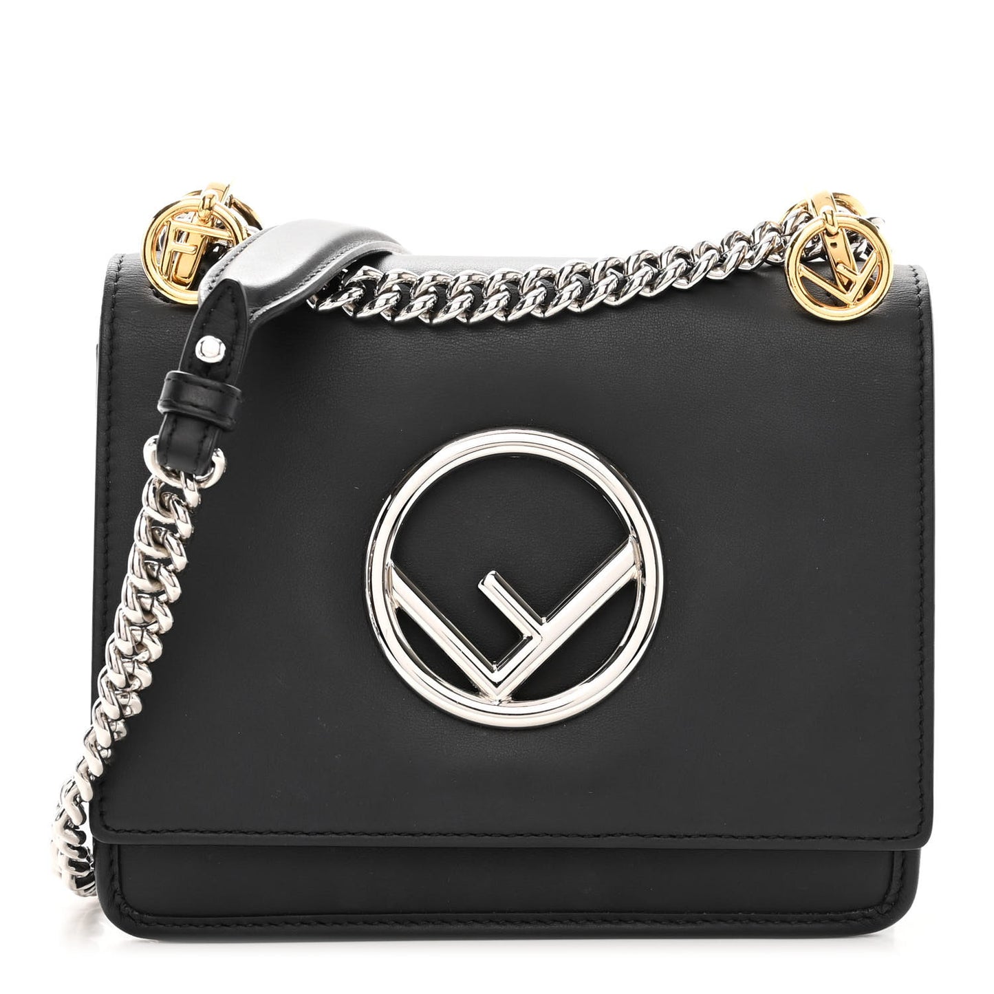 Vitello Century Opaco F is Fendi Small Kan I Shoulder Bag Black