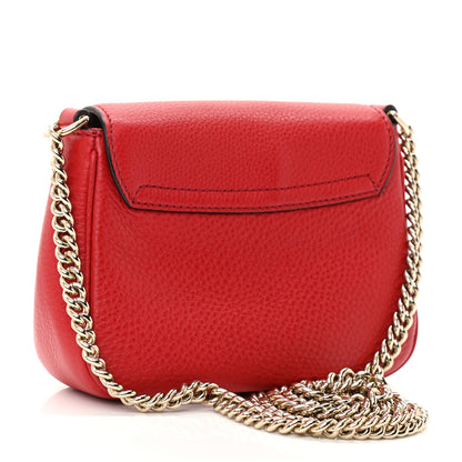 Gucci Pebbled Calfskin Small Soho Flap Crossbody Red 3 of 11