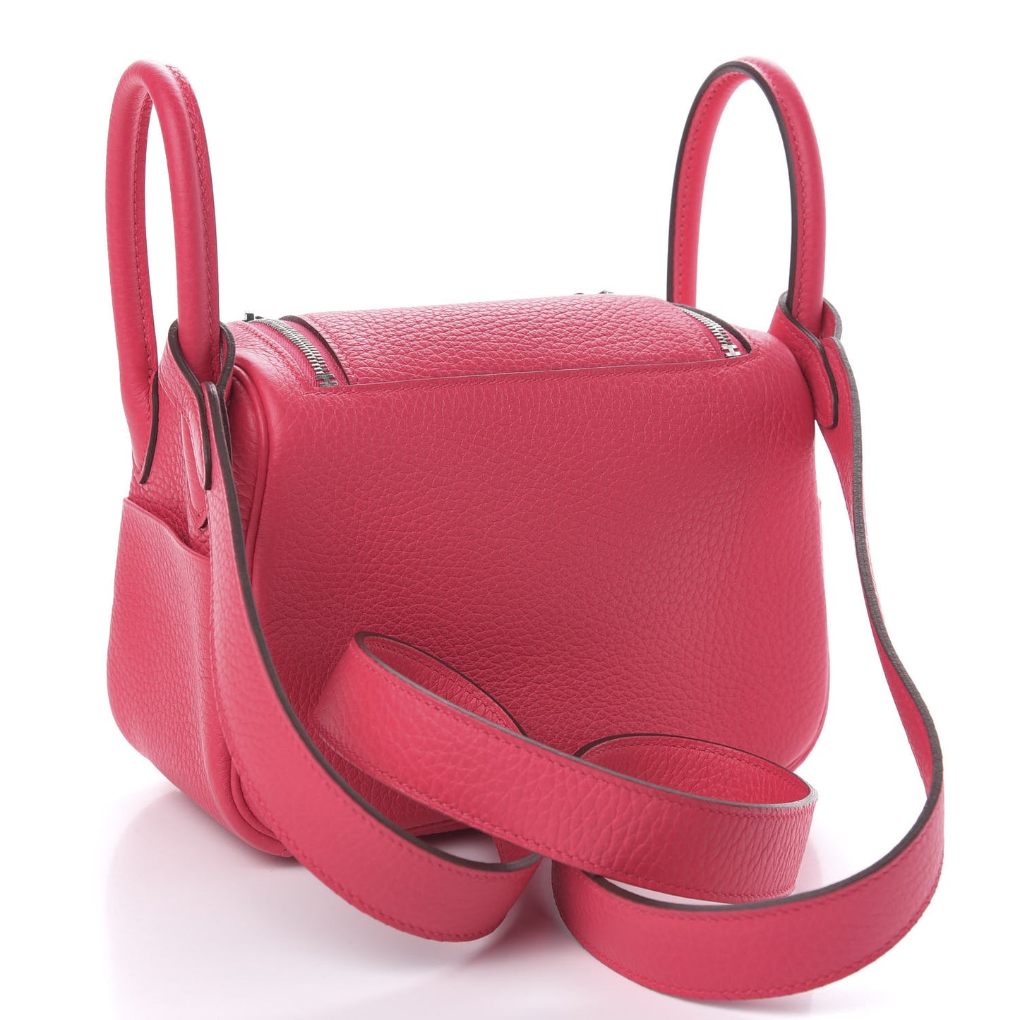 Taurillon Clemence Mini Lindy 20 Rose Extreme