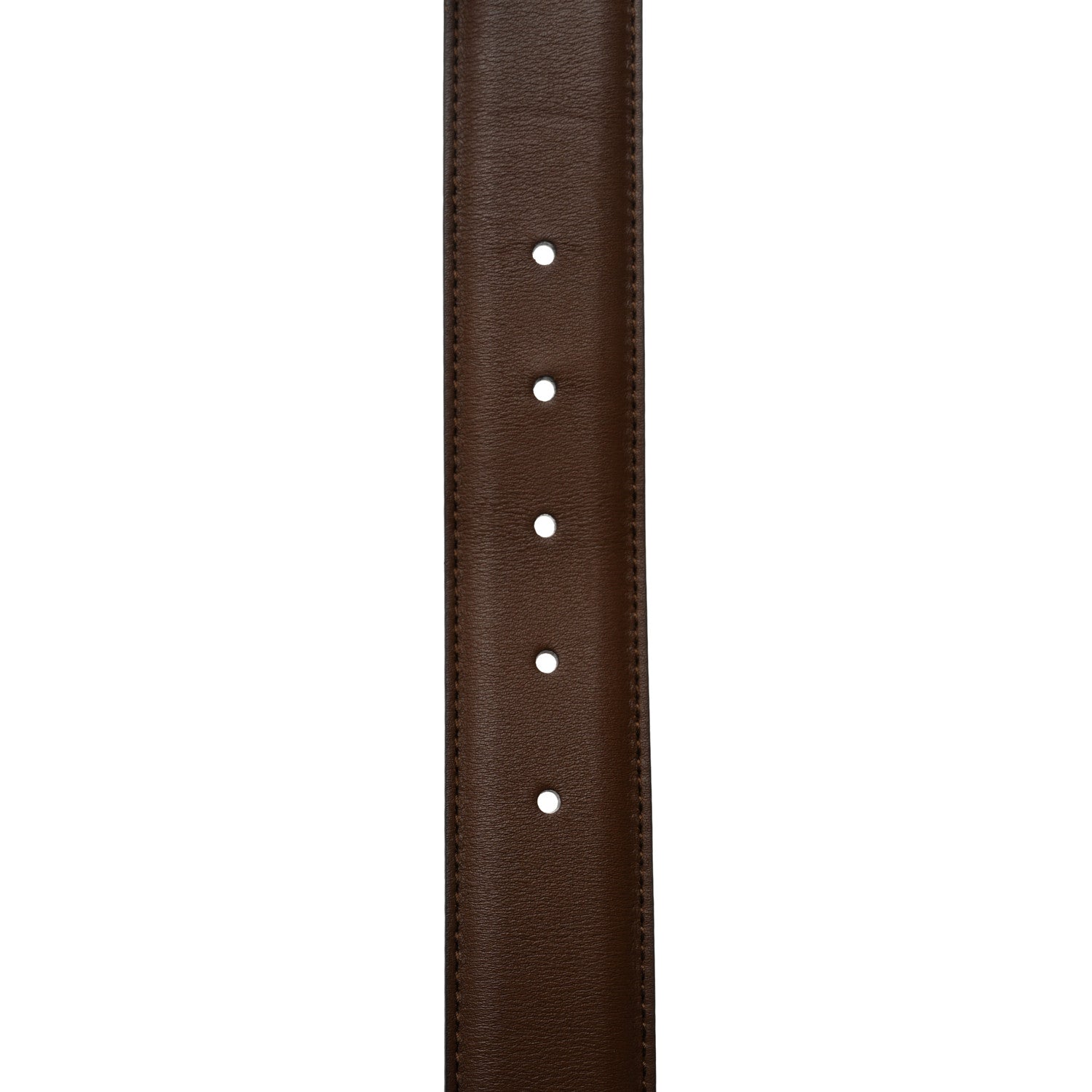 Gucci Calfskin Interlocking G 37mm Belt 80 32 Nut Brown 3 of 7